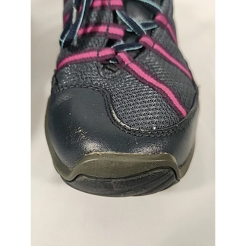 Kuru Chicane Hiking Trail Shoes‎ Navy Purple Leather Mesh Womens 8.5 200620E